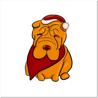 Cute Shar Pei Drawing Posters and Art